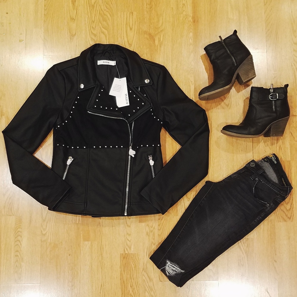JustFab Faux Leather Jacket